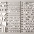 French gypsum line ceiling corner line skirting line footline cornice line gypsum spline line shade corner line decorative line 3d model