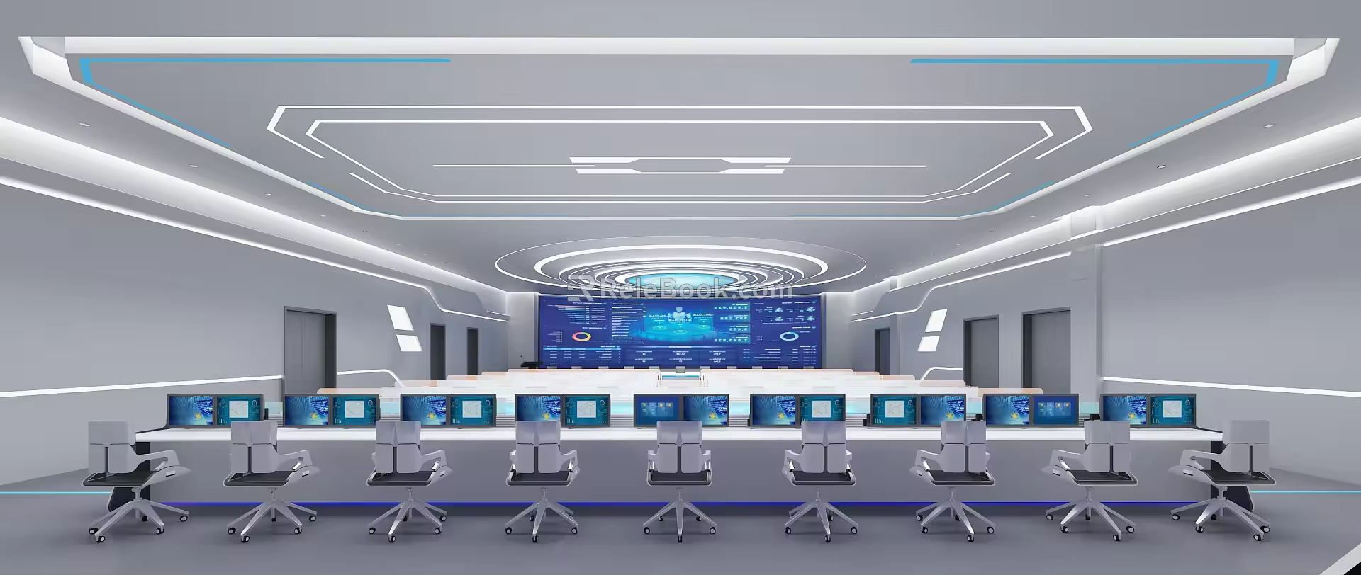 Modern Command Center Intelligent Command Center 3d model