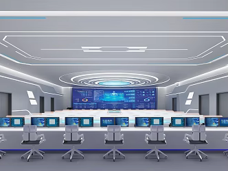 Modern Command Center Intelligent Command Center 3d model