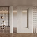 Silent Wind Entrance Partition Wall 3d model