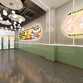 Buffet Hot Pot Shop 3d model