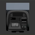 Self Service Kiosk With Digital Display Keypad And Card Slot