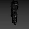 Detailed Sci Fi Spaceship Character In Game And Movie With Military Design