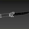 Lion Dagger Ancient Weapon Sword Short Sword Sabre Cold Weapon 3d model