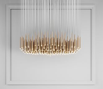 Light Luxury Chandelier Art Chandelier for Villa 3d model