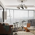 Cozy Retro Open Plan Dining And Living Room With Herringbone Wood Flooring And Leather Sofas