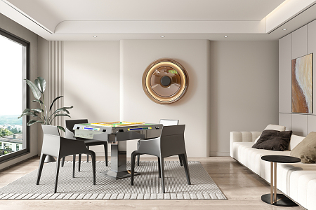 Modern Mahjong Room Chess and Card Room Mahjong Room 3d model