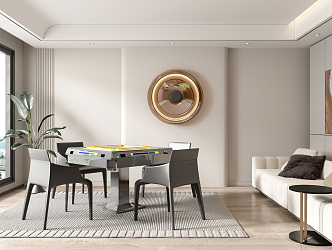 Modern Mahjong Room Chess and Card Room Mahjong Room 3d model