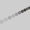 Circular And Bar Shaped Components In Green Brown Gray White And Purple Tones