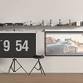 Projector screen 3d model
