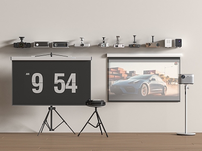 Projector screen 3d model