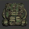 Camouflage Backpacks With Tactical Design Multiple Compartments And Adjustable Straps 3d model