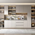 Modern Wine Cabinet 3d model