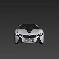 BMW Futuristic Concept Car With White Body And Blue Accents Design