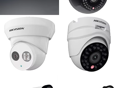 HIKVISION Projection Monitoring Dome CCTV Cameras With Infrared High Definition Surveillance Features 3d model