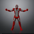 Red And Silver Iron Man Armor With Mechanical Details And Outstretched Arms