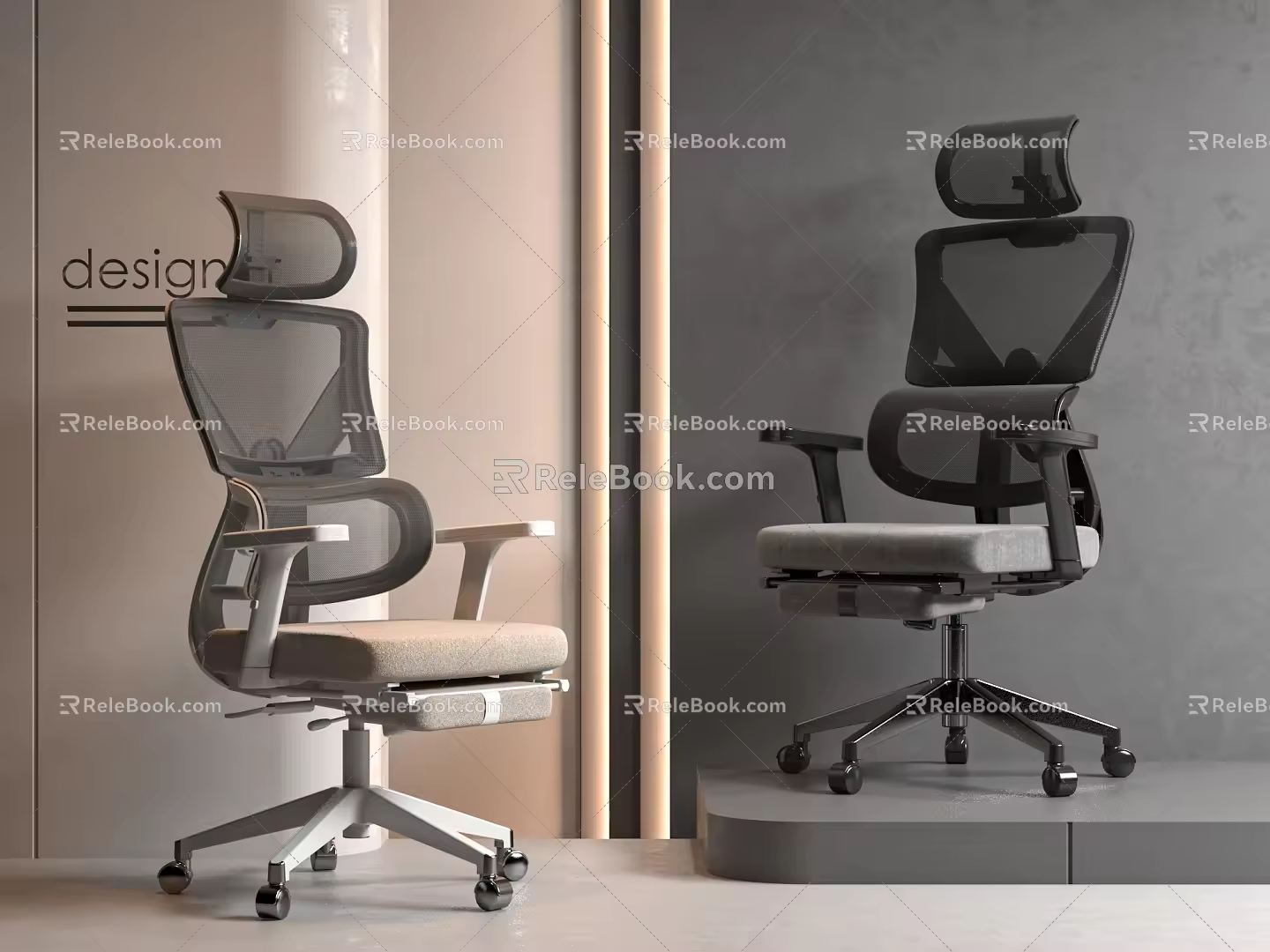 Modern Office Chair Boss Chair Conference Chair 3d model