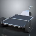 Solar Powered Toy Car With Metal Frame Black Solar Panels And Wheels
