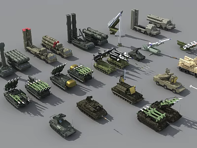 Modern Missile Air Defense Missile Missile Launcher 3d model Modern Missile Air Defense Missile Missile Launcher 3d model