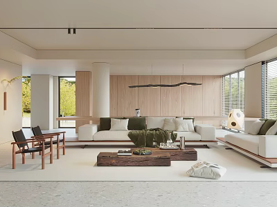 modern living room 3d model