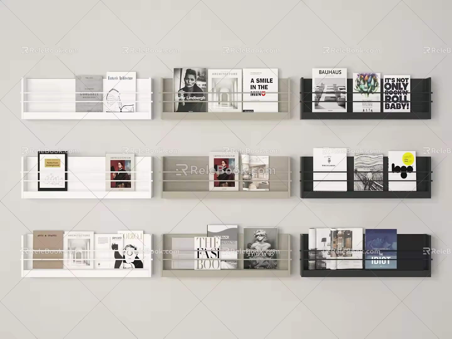 Bookshelf 3d model