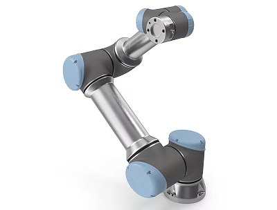 Smart Robotic Arm With Silver Blue Joints And Flexible Structure Design 3d model Smart Robotic Arm With Silver Blue Joints And Flexible Structure Design 3d model