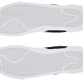 Nike Black And White Low Top Sneakers With White Sole And Lace Up Design