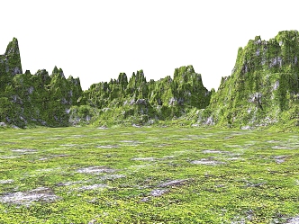 modern mountains mountain park landscape mountains terrain mountain park nature mountain micro-terrain 3d model