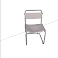 Modern Single Chair With Metal Frame Backrest And Armrest Design