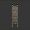 Rustic Wooden Arch Bridge Design with Weathered Planks and Ornate Railings for Gardens