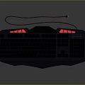 Wired Gaming Keyboard With RGB Backlit And Pink Purple Accent Lighting Design