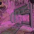 Cave Interior With Metal Gate Surrounded By Rocks Stalactites And Stone Path
