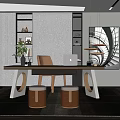 Modern study 3d model