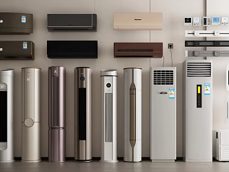 modern air conditioning 3d model