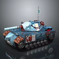 Military Tank With Camouflage Paint Cannon Flag On Top Tracks And Equipment Details
