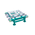Green Metal Heavy Duty Conveyor Equipment With Pallet Frame And Rollers