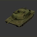 Modern Tank Light Tank Light Armored World War II Tank 3d model