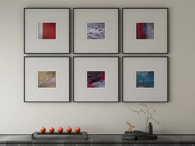 modern decorative painting 3d model