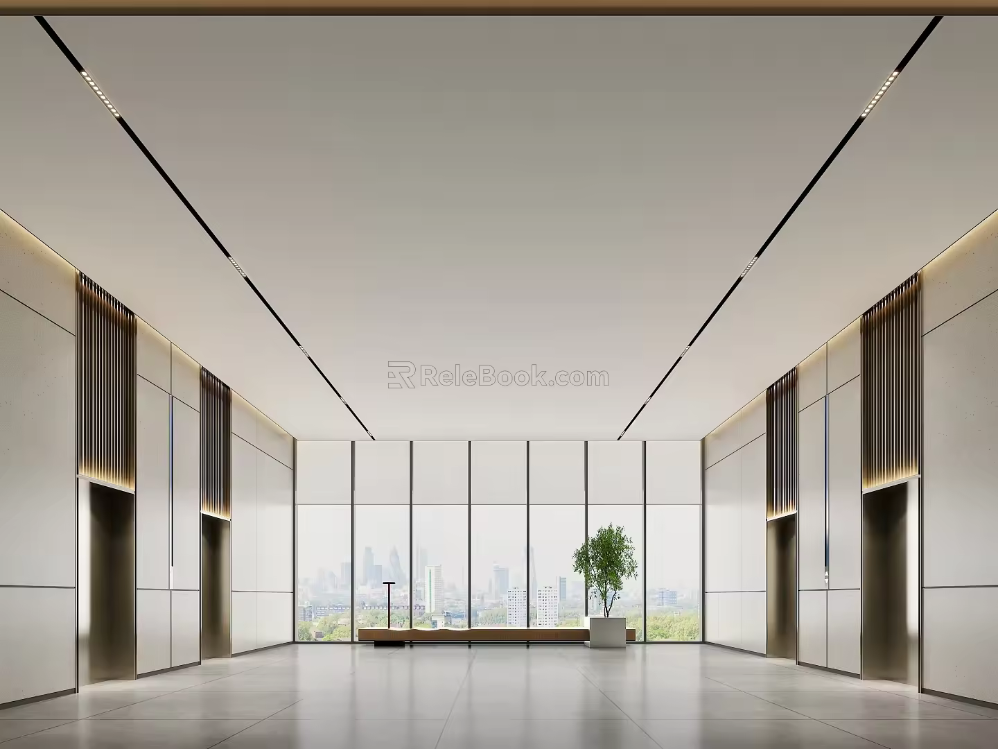 Elevator hall 3d model