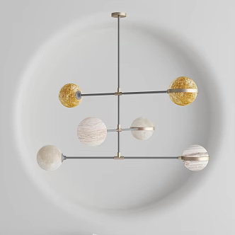 Modern chandelier 3d model