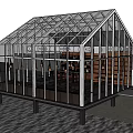 Modern Glass Sunroom Design With Transparent Structure And Metal Frame Roof
