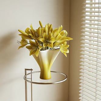 modern flower arrangement lily flower 3d model