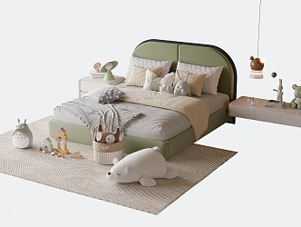 Modern Children's Bed 3d model