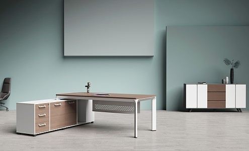 Modern Office Desk 3d model