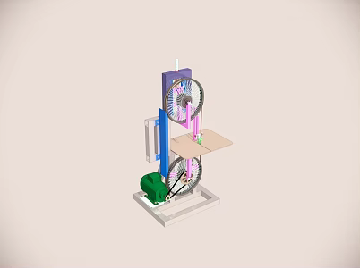 Metal Band Saw Special Equipment 3d model