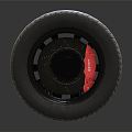 Modern tires car tires 3d model