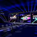 2020 Asia Top Beauty Launch Event Stage Design With Lighting And Seating