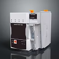 Emerson D20 Industrial Computer Control Module With Orange Buttons And Interface Ports