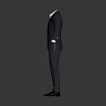 Classic Business Suit Set With Jacket Pants Shirt And Leather Shoes