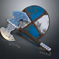Tomahawk Axe Wooden Axe Handle Axe Mountain Axe Chopping Wood Axe Chopping Wood Axe Magic Axe 3d model